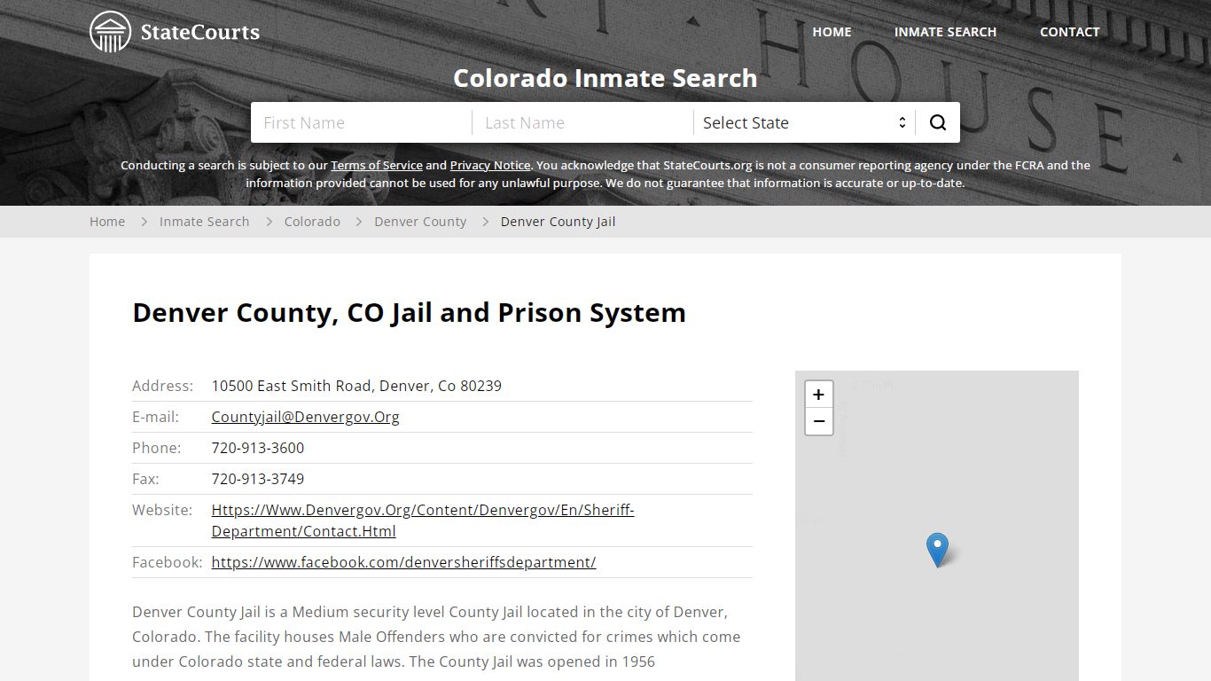 Denver County Jail Inmate Records Search, Colorado ...